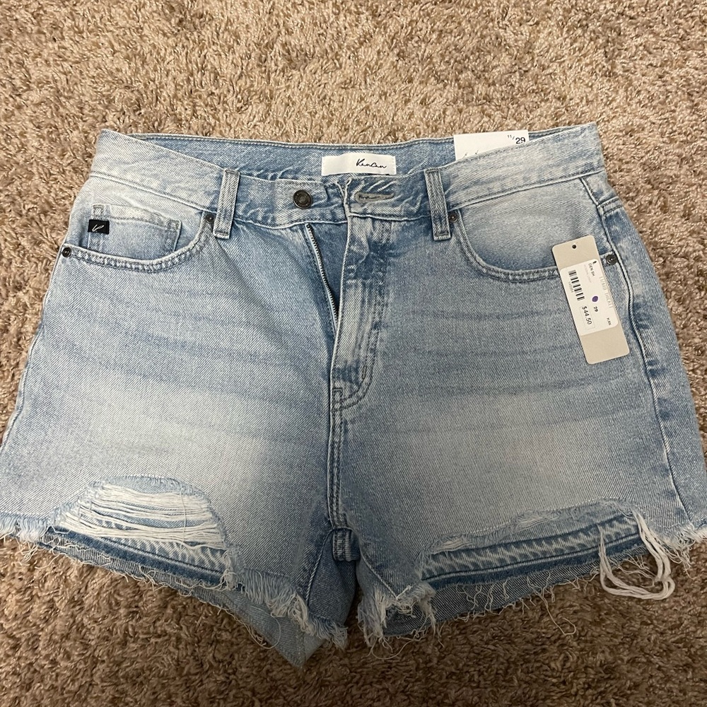 NWT, size 11/29- KanCan Distressed Shorts